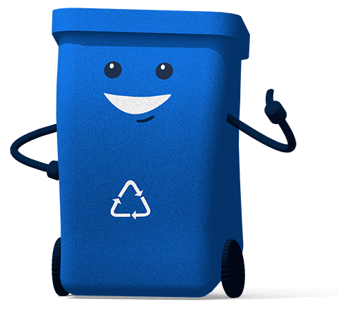 Recycle Bin Giving Thumbs Up